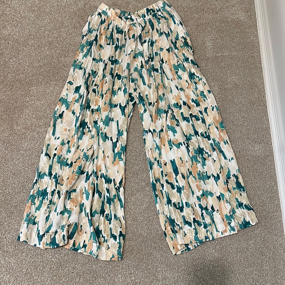 Anthropologie wide leg pants